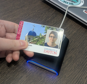 Tapping a physical FlyerCard