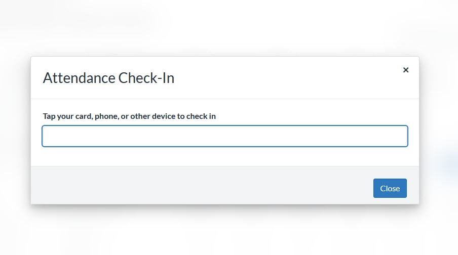 Tap Credentials modal
